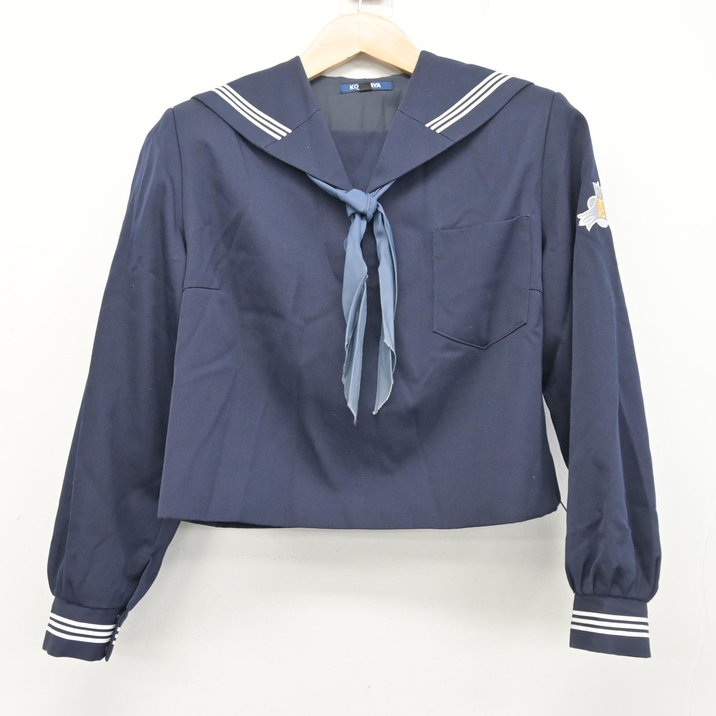【中古】高知県 高知中学高等学校 女子制服 3点 (セーラー服・スカート) sf102269