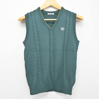 【中古】佐賀県 成穎中学校 女子制服 3点 (ニットベスト・セーラー服) sf102302