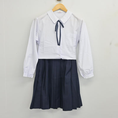 【中古】岩手県 大槌学園 女子制服 4点 (ブレザー・シャツ・スカート) sf102310