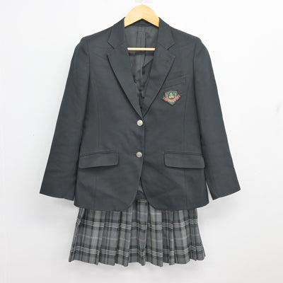 【中古】神奈川県 馬堀中学校 女子制服 2点 (ブレザー・スカート) sf102320