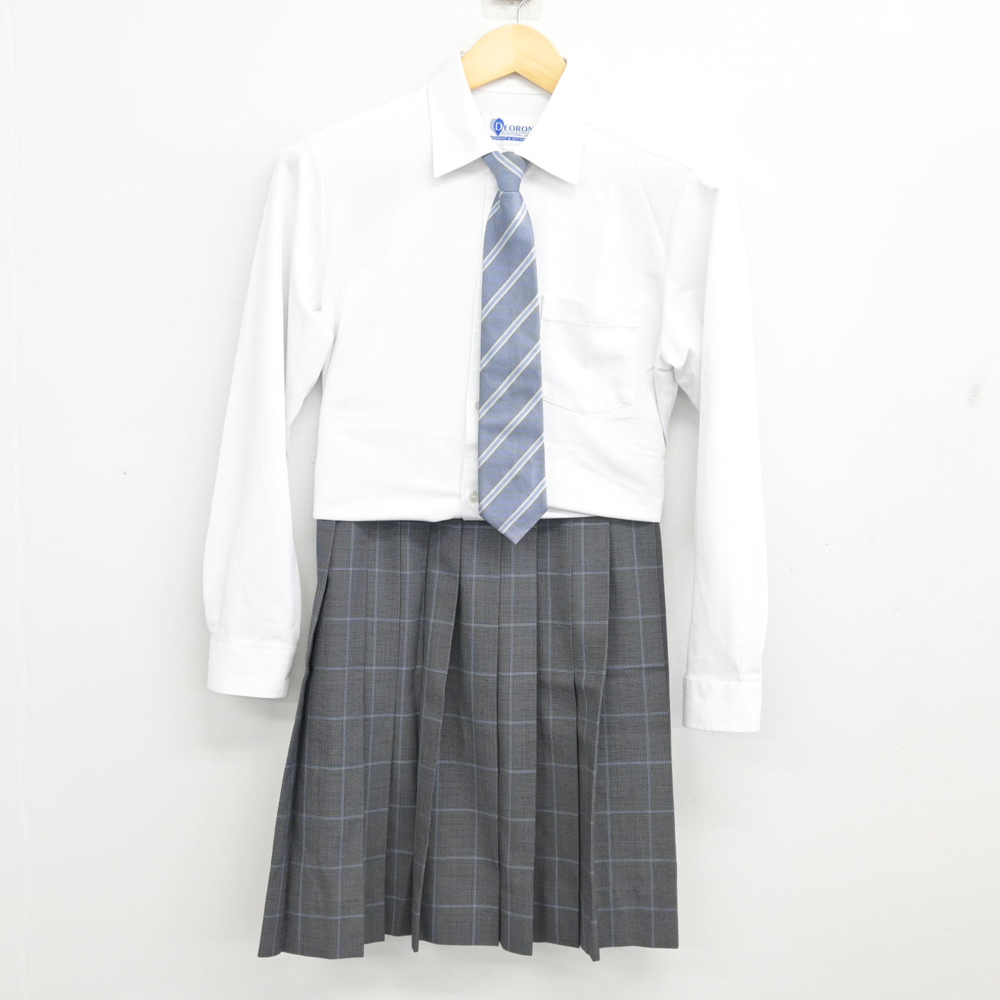 【中古】静岡県 掛川東高等学校 女子制服 4点 (ブレザー・シャツ・スカート) sf102325