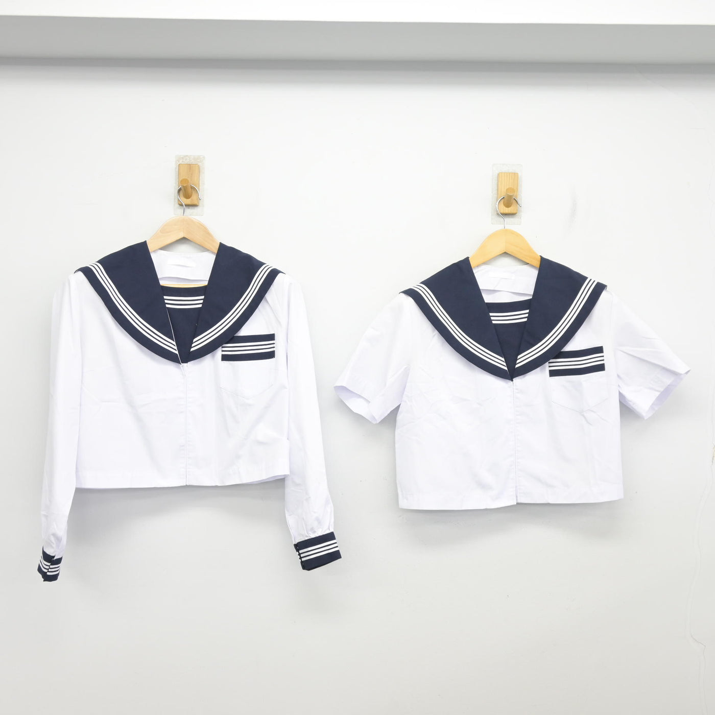 【中古】静岡県 周南中学校 女子制服 2点 (セーラー服・セーラー服) sf102326