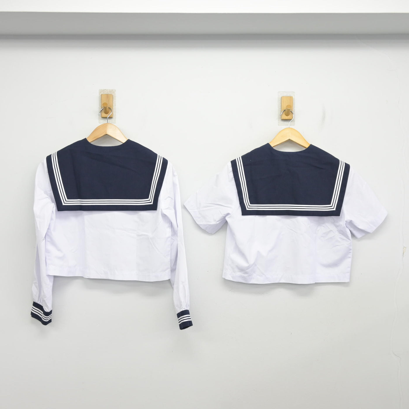 【中古】静岡県 周南中学校 女子制服 2点 (セーラー服・セーラー服) sf102326