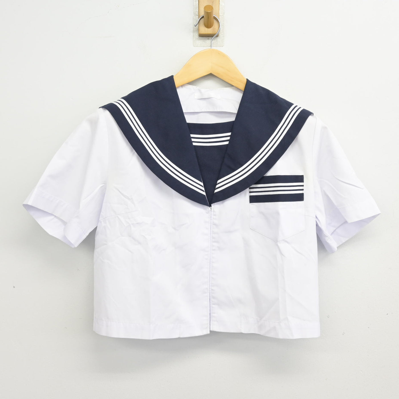 【中古】静岡県 周南中学校 女子制服 2点 (セーラー服・セーラー服) sf102326