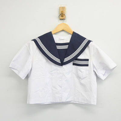 【中古】静岡県 周南中学校 女子制服 2点 (セーラー服・スカート) sf102327
