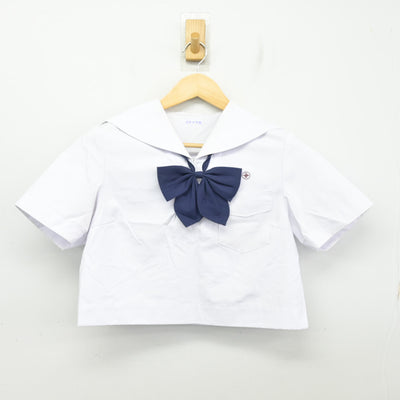 【中古】福岡県 筑紫女学園高等学校 女子制服 3点 (セーラー服・スカート) sf102334