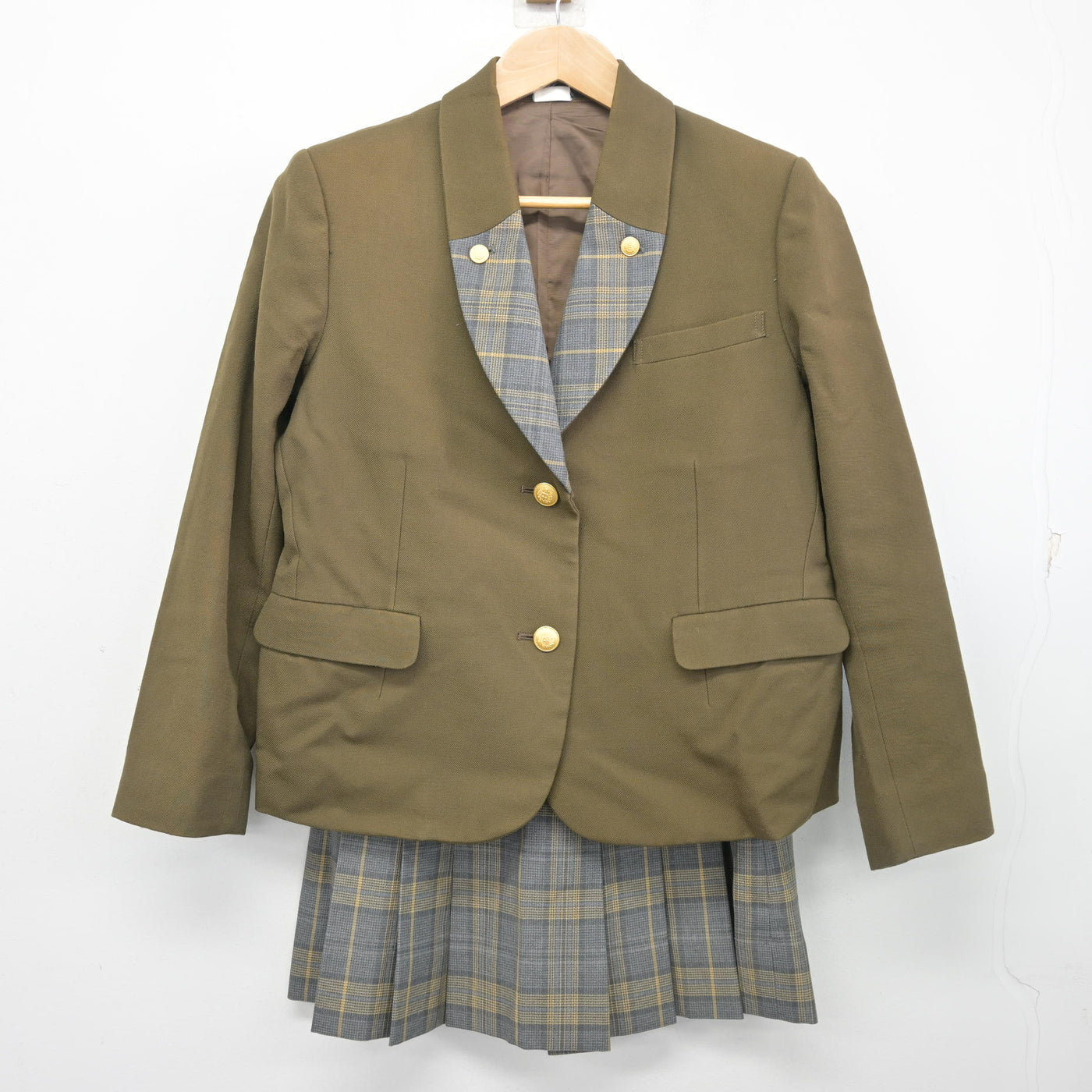 【中古】神奈川県 戸塚高等学校 女子制服 2点 (ブレザー・スカート) sf102345
