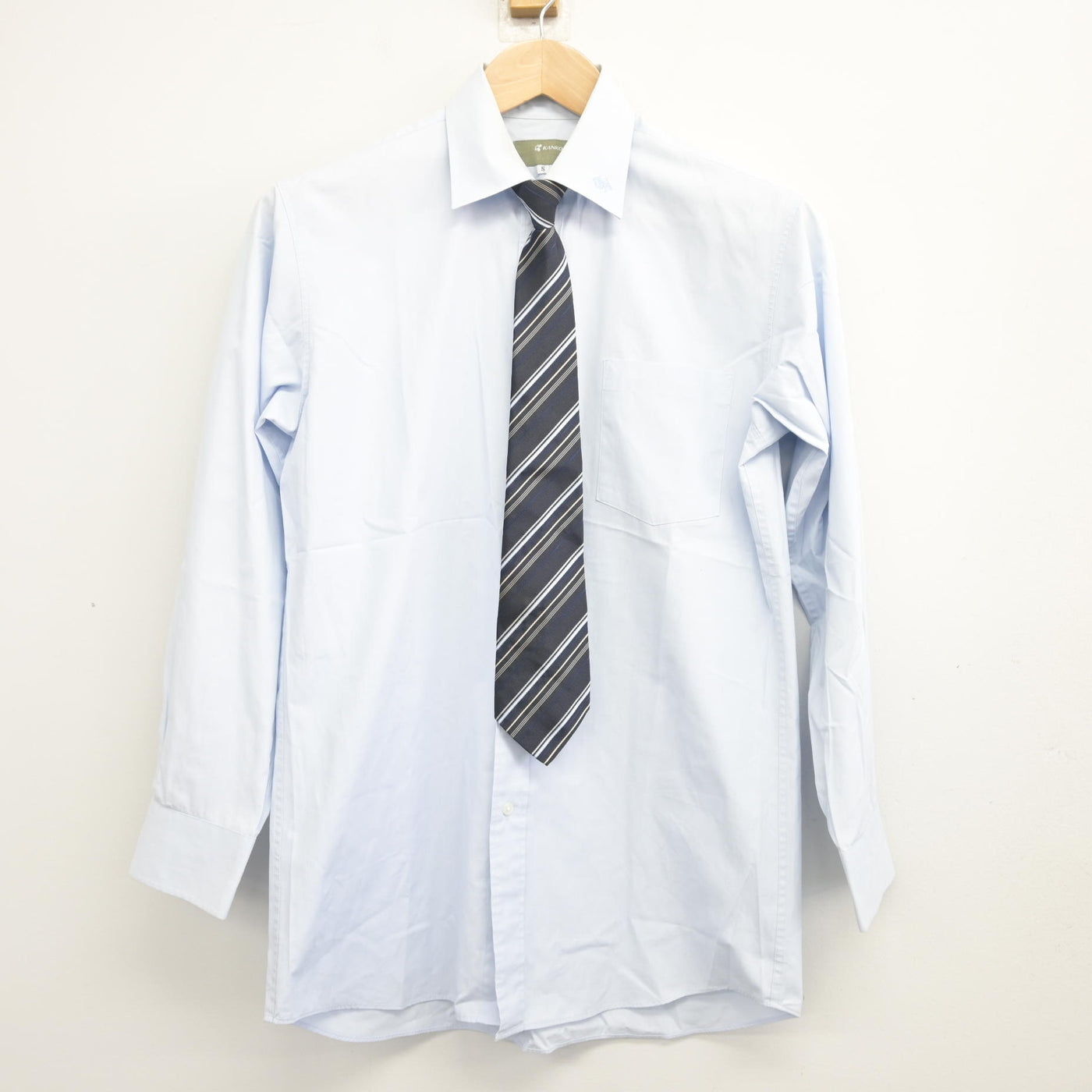 【中古】千葉県 ちはら台西中学校 男子制服 4点 (ブレザー・シャツ・ズボン) sf102346