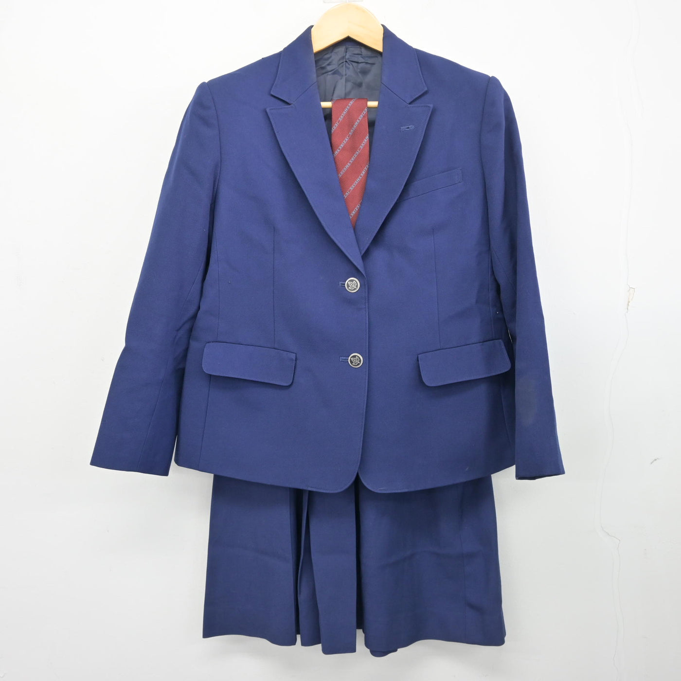【中古】埼玉県 狭山経済高等学校 女子制服 3点 (ブレザー・スカート) sf102354