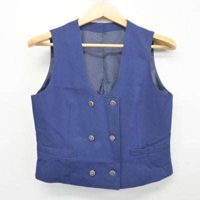 【中古】埼玉県 狭山経済高等学校 女子制服 3点 (ベスト・スカート) sf102356