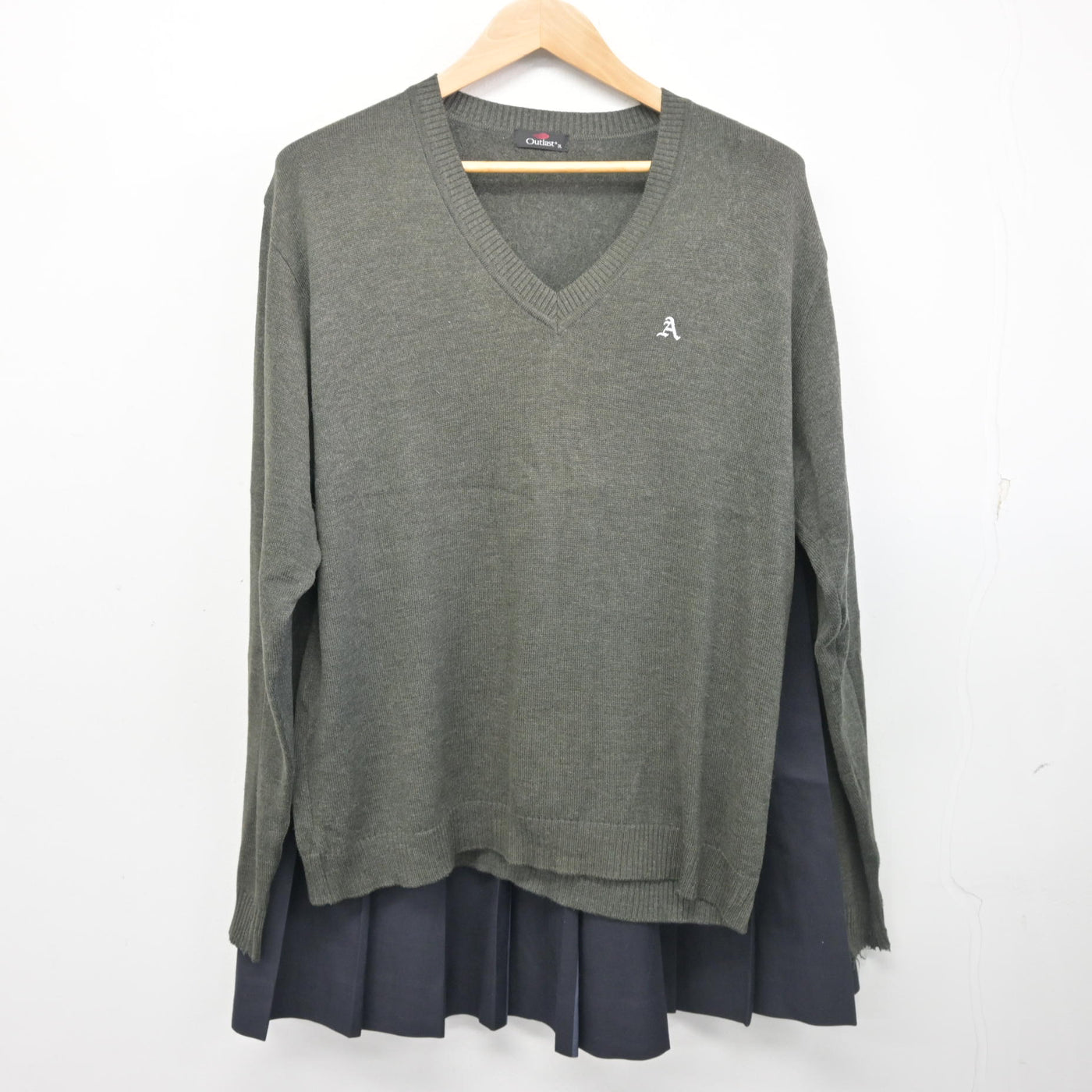 【中古】宮城県 農業高等学校 女子制服 4点 (ブレザー・ニット・スカート) sf102362