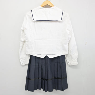 【中古】岐阜県 加納高等学校 女子制服 3点 (セーラー服・スカート) sf102366