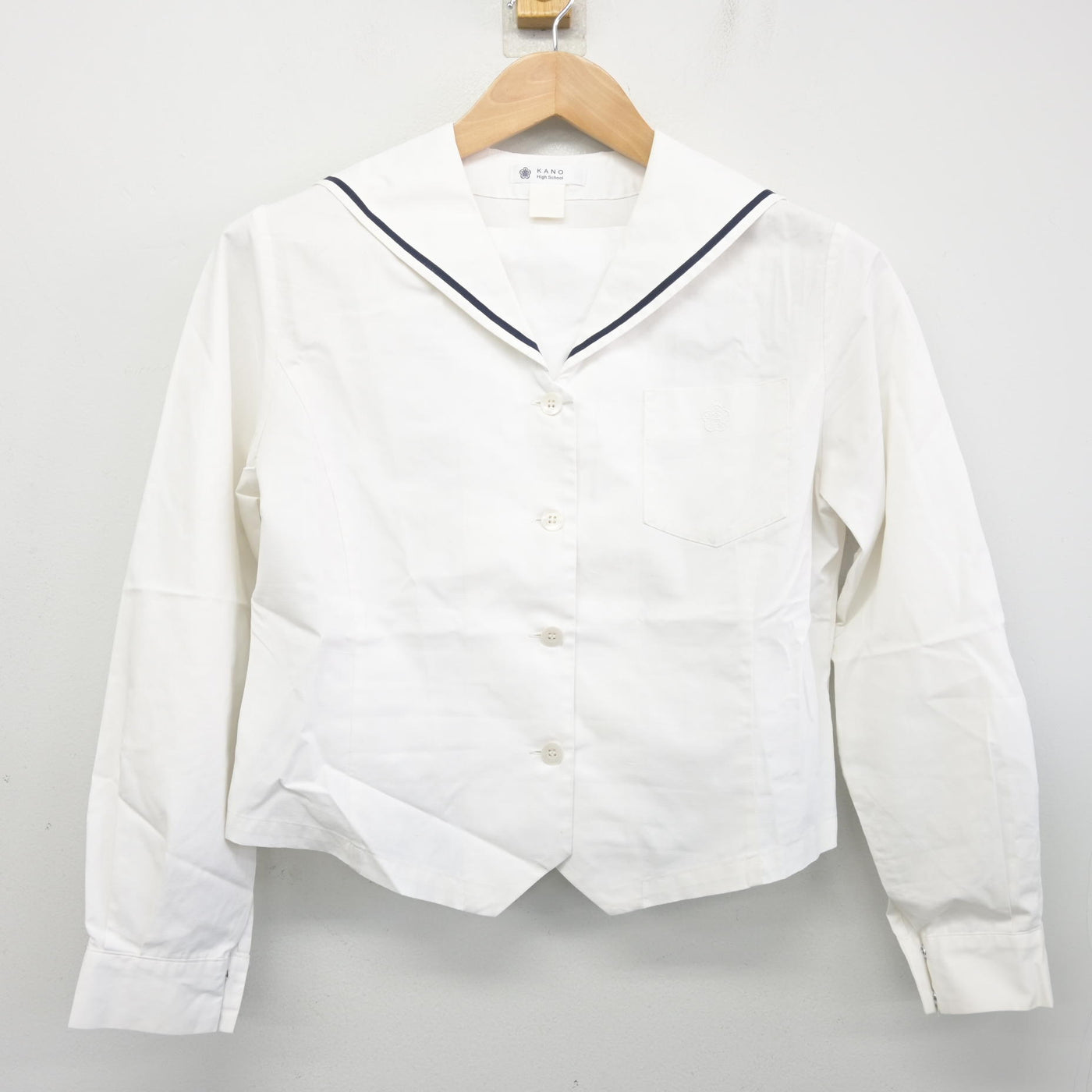 【中古】岐阜県 加納高等学校 女子制服 3点 (セーラー服・スカート) sf102366