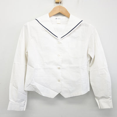 【中古】岐阜県 加納高等学校 女子制服 3点 (セーラー服・スカート) sf102366