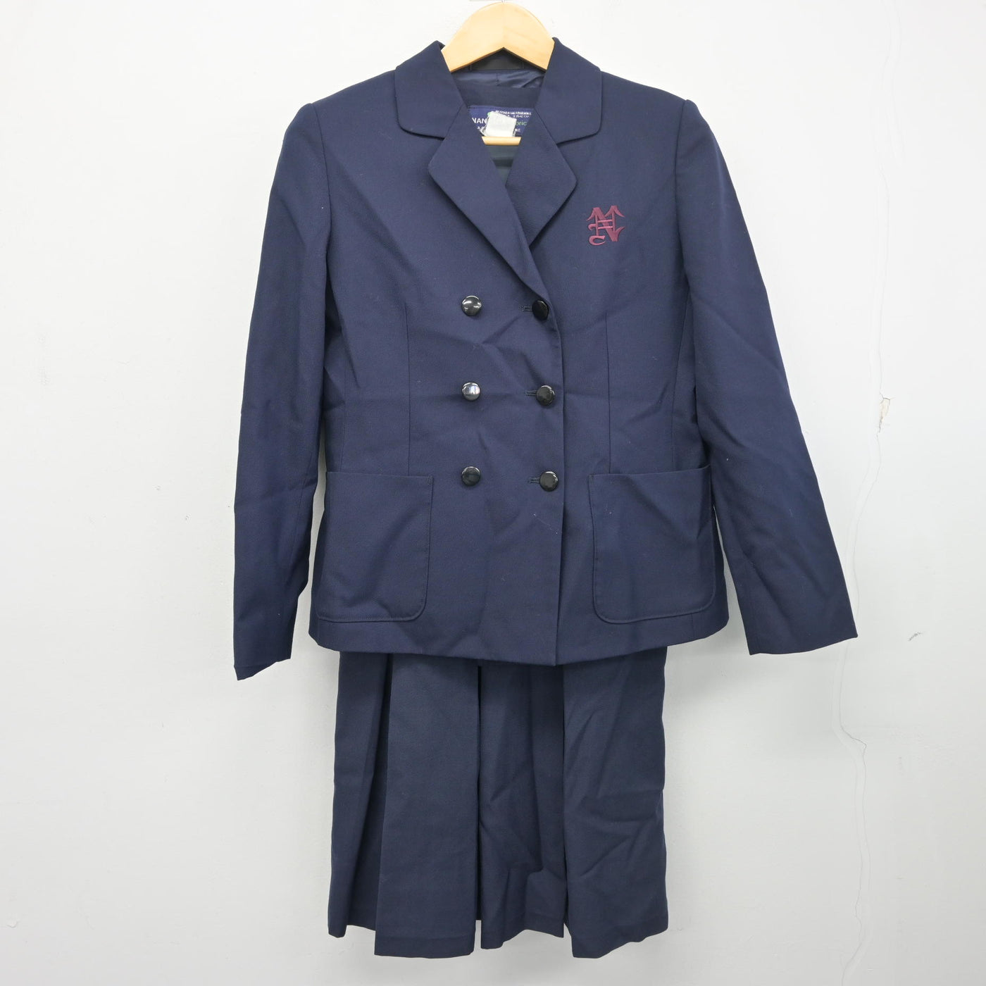 【中古】神奈川県 中島中学校 女子制服 2点 (ブレザー・ジャンパースカート) sf102381