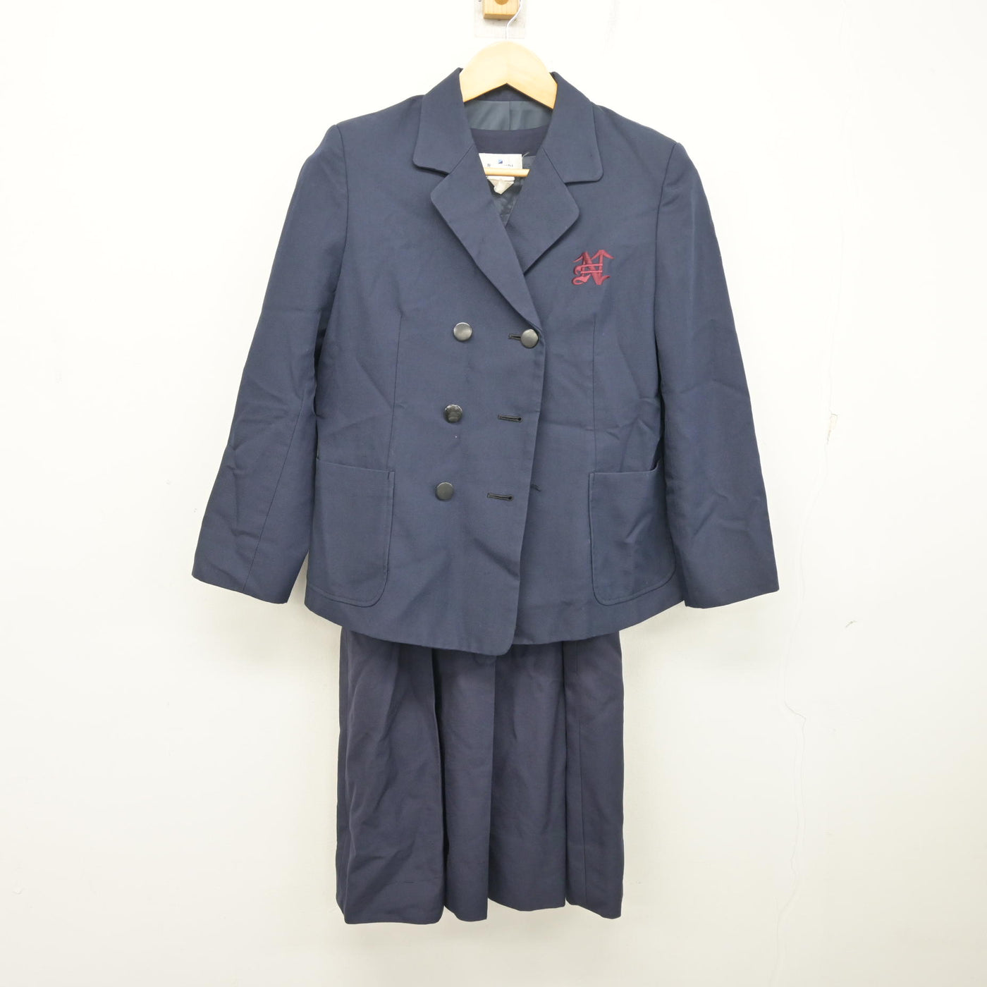 【中古】神奈川県 中島中学校 女子制服 2点 (ブレザー・ジャンパースカート) sf102384