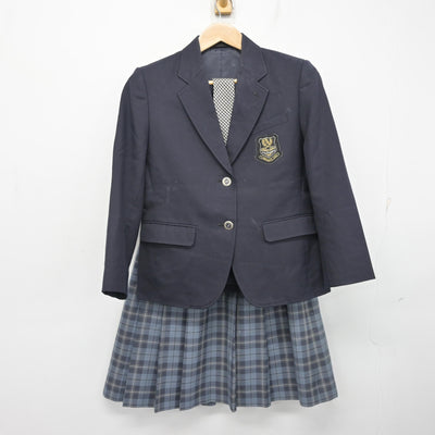 【中古】北海道 大曲中学校 女子制服 4点 (ブレザー・ニットベスト・スカート) sf102413