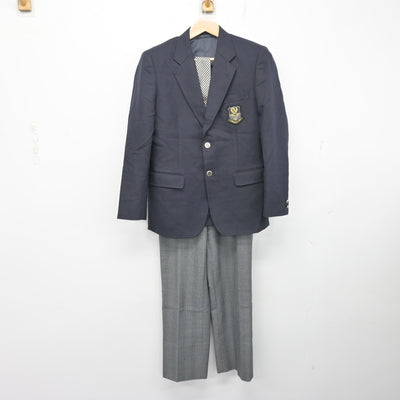 【中古】北海道 大曲中学校 男子制服 3点 (ブレザー・ズボン) sf102414