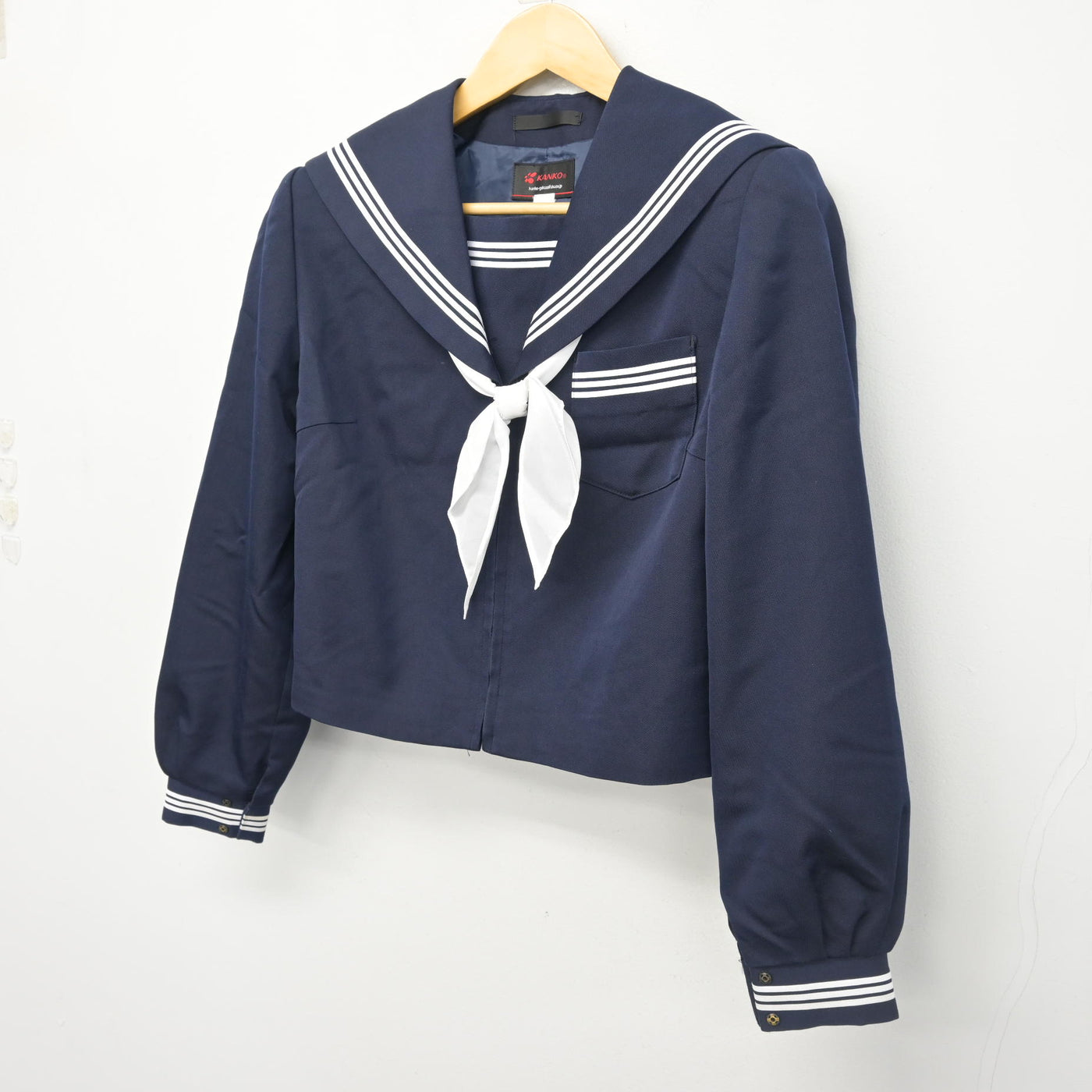 【中古】山口県 和木中学校 女子制服 2点 (セーラー服) sf102436