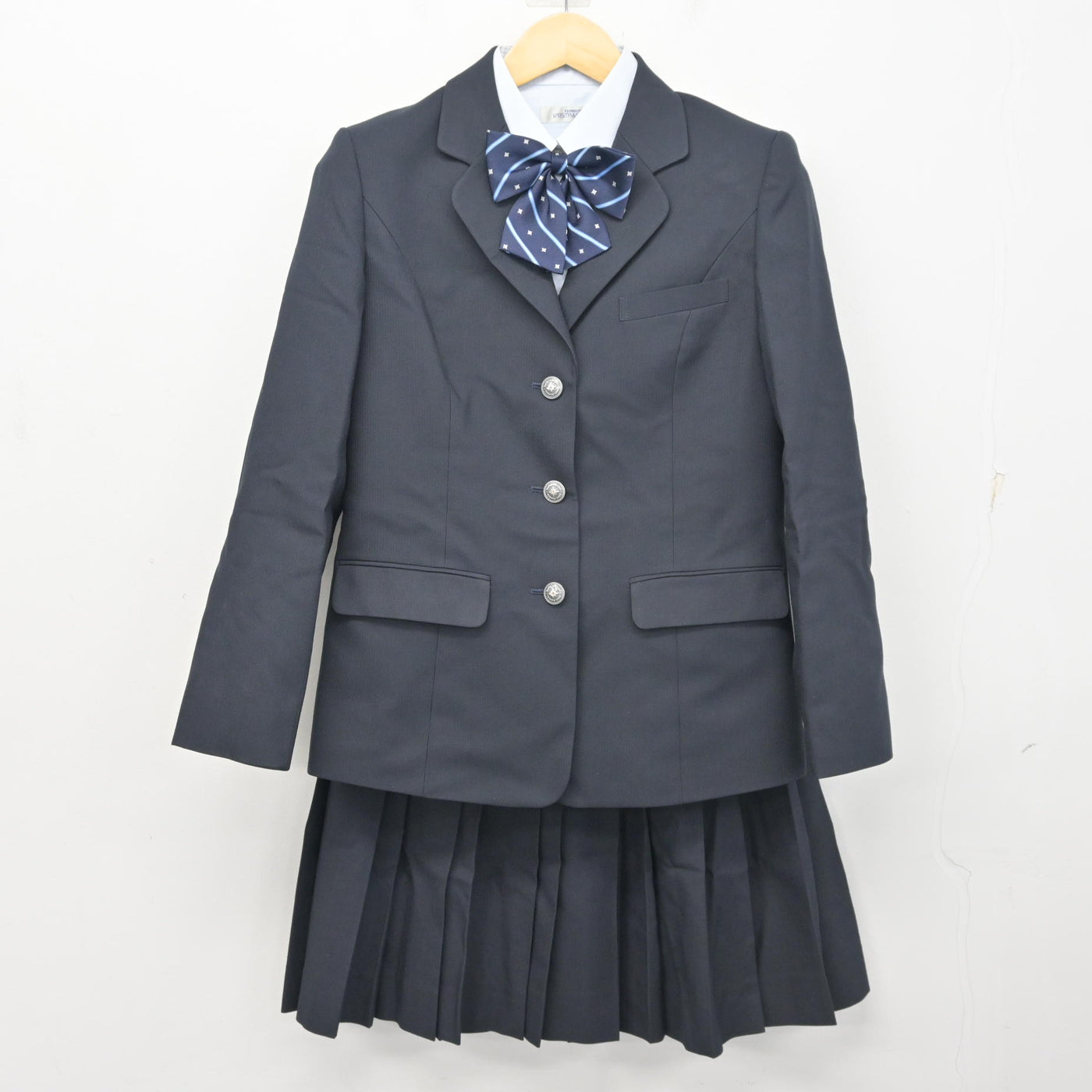 【中古】大阪府 吹田東高等学校 女子制服 4点 (ブレザー・シャツ・スカート) sf102448