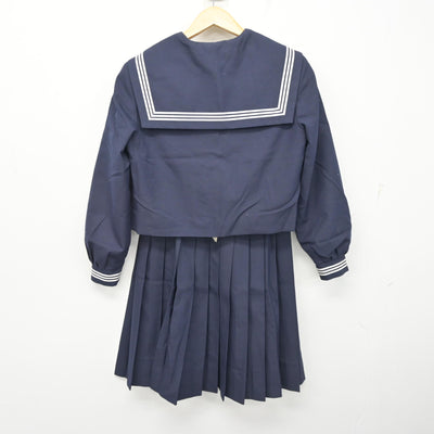 【中古】佐賀県 鬼塚中学校 女子制服 3点 (セーラー服・スカート) sf102460