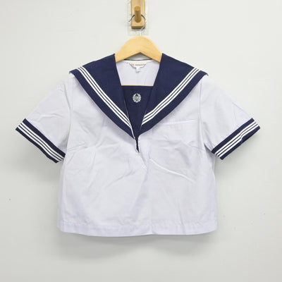 【中古】佐賀県 鬼塚中学校 女子制服 2点 (セーラー服・スカート) sf102461
