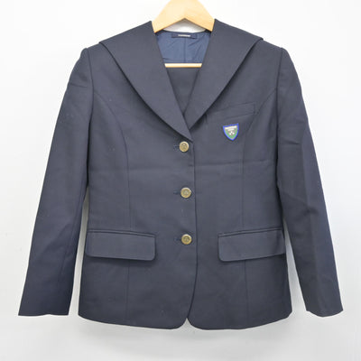 【中古】北海道 北海道深川西高等学校 女子制服 2点 (ブレザー・スカート) sf102478