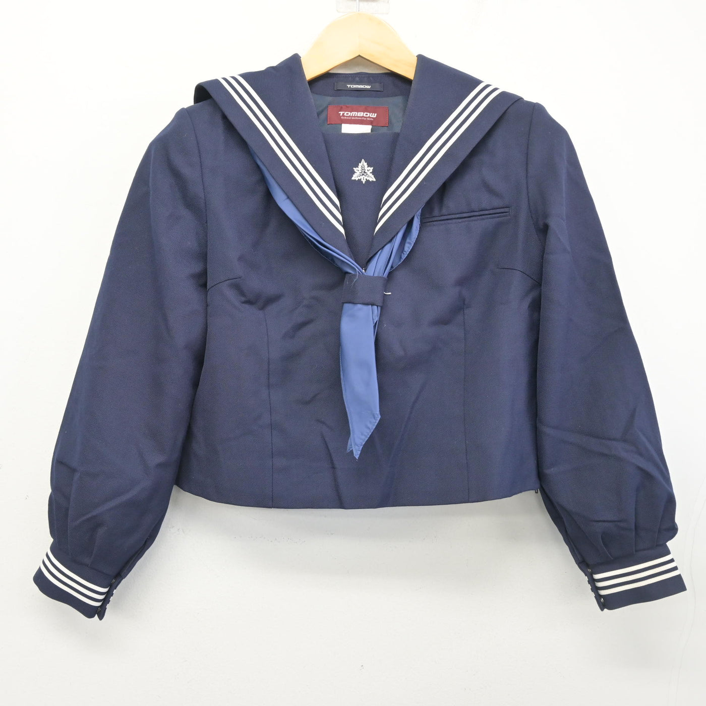 【中古】千葉県 船橋中学校 女子制服 4点 (セーラー服・ジャンパースカート) sf102493