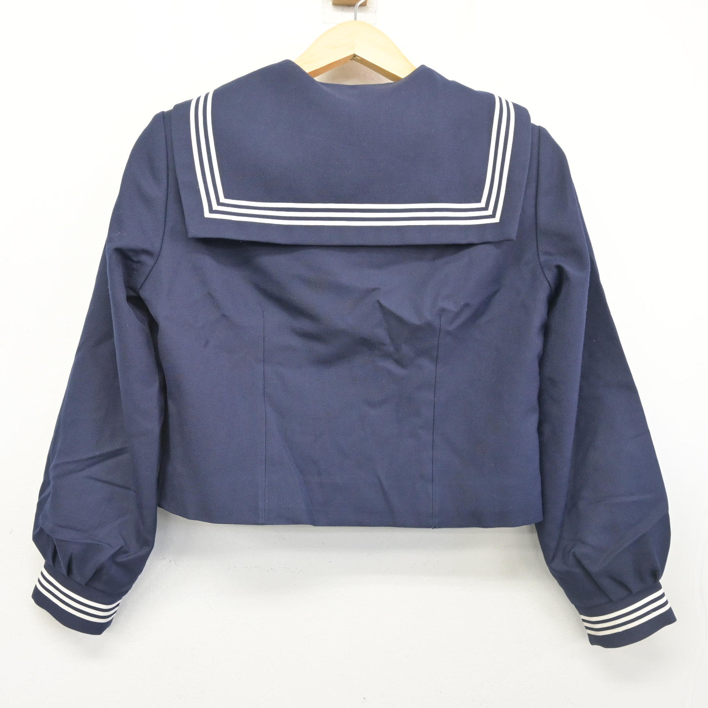 【中古】千葉県 船橋中学校 女子制服 4点 (セーラー服・ジャンパースカート) sf102493