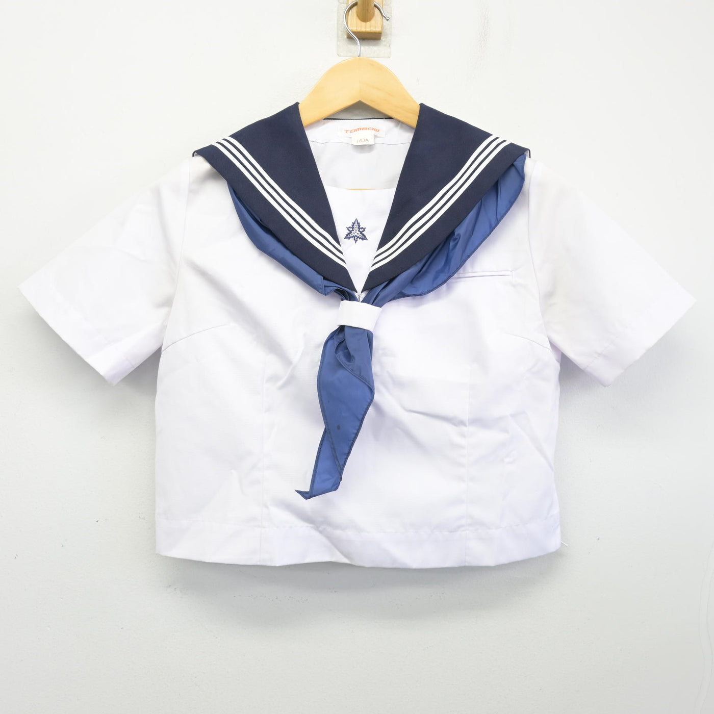 【中古】千葉県 船橋中学校 女子制服 3点 (セーラー服・スカート) sf102494
