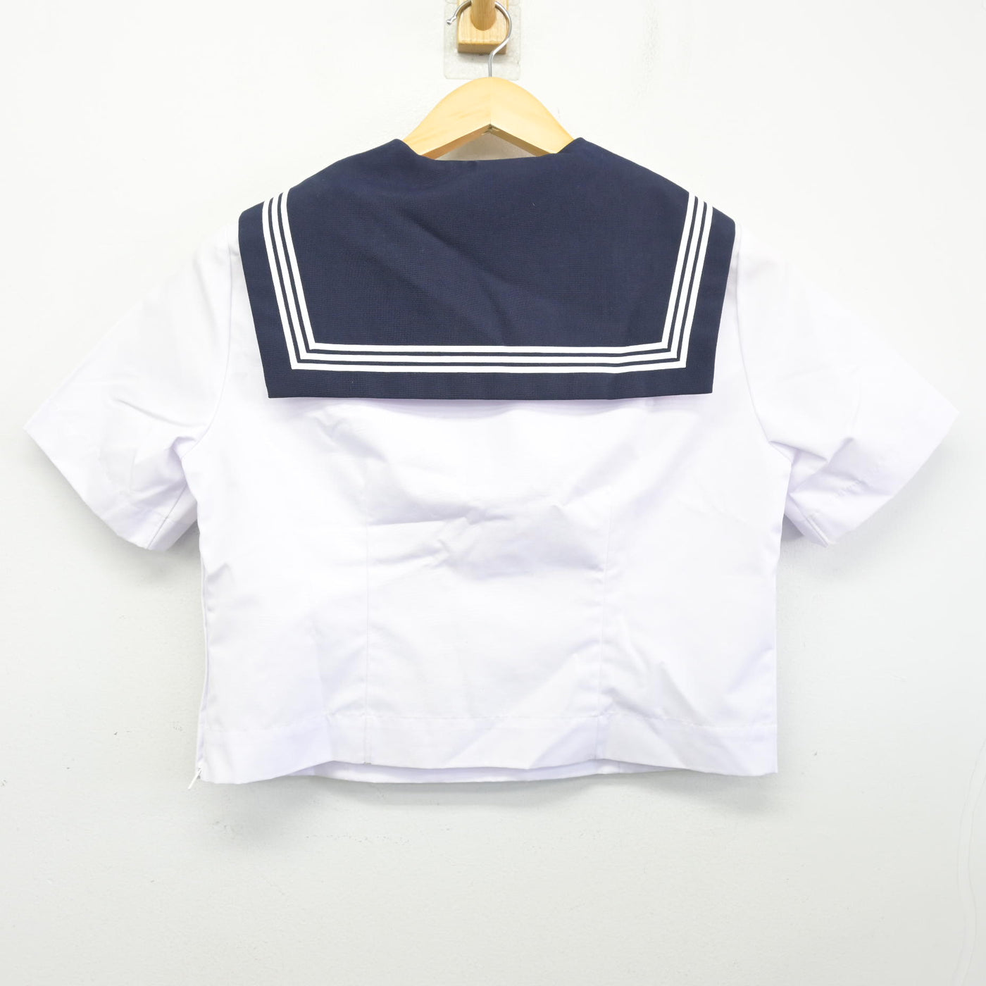 【中古】千葉県 船橋中学校 女子制服 3点 (セーラー服・スカート) sf102494