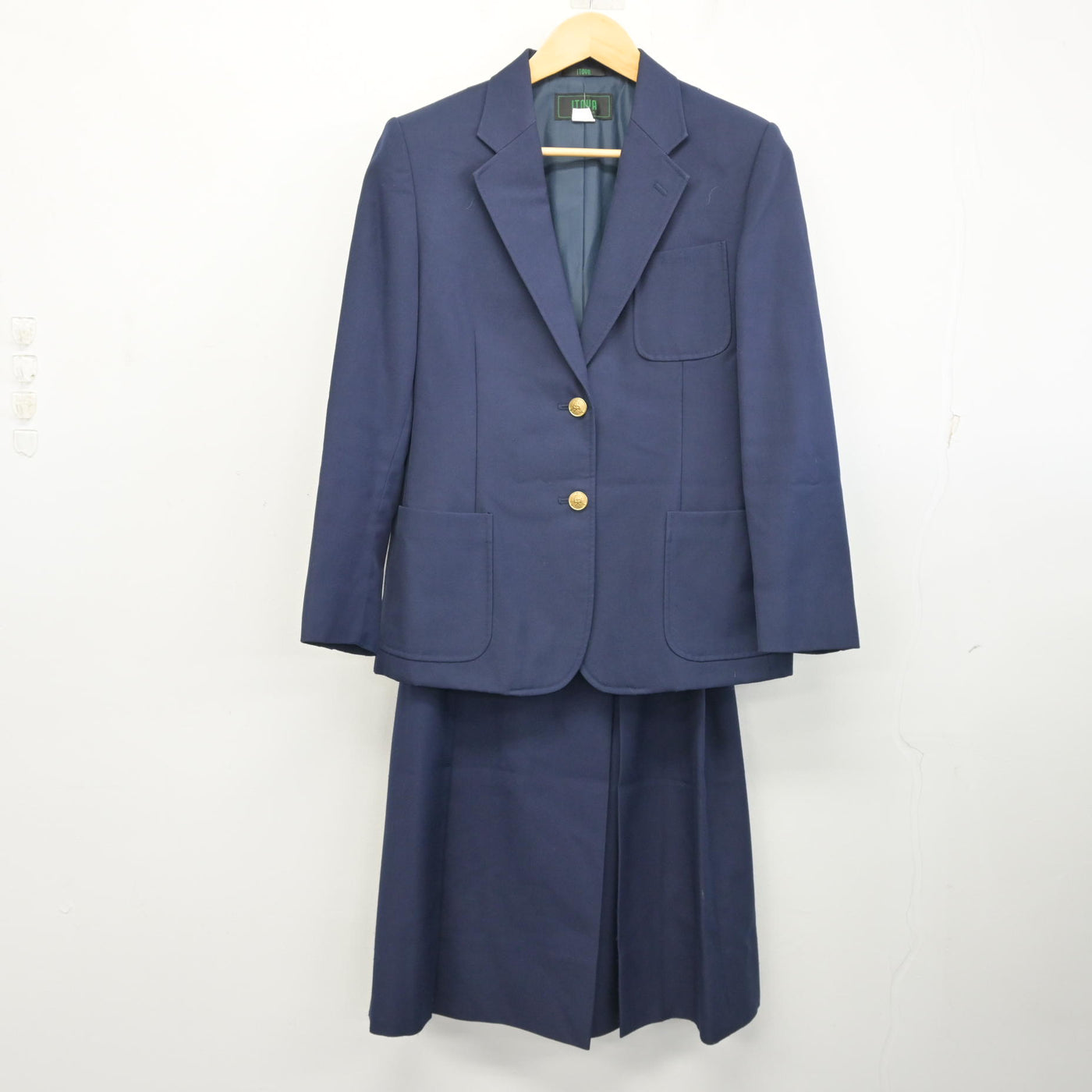 【中古】広島県 東原中学校 女子制服 3点 (ブレザー・スカート) sf102495