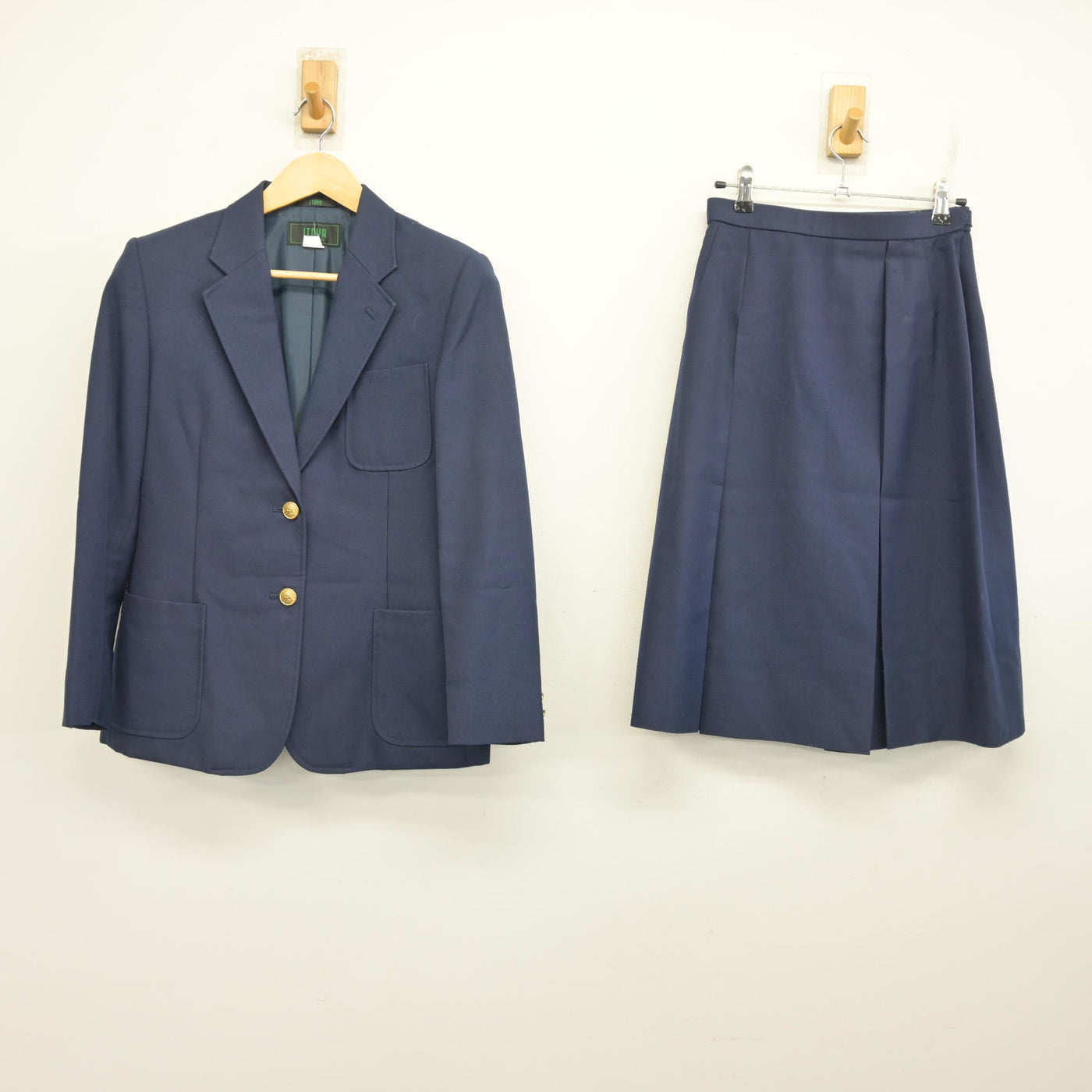 【中古】広島県 東原中学校 女子制服 3点 (ブレザー・スカート) sf102495