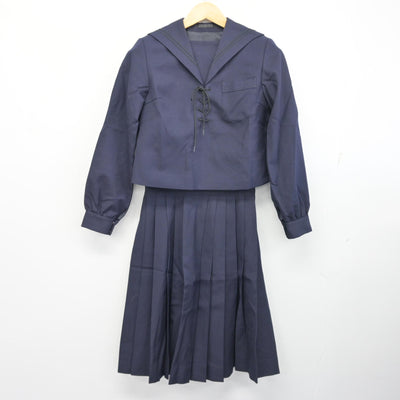 【中古】兵庫県 神戸高等学校 女子制服 3点 (セーラー服・スカート) sf102496