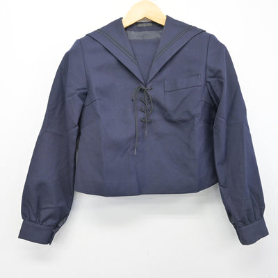 【中古】兵庫県 神戸高等学校 女子制服 3点 (セーラー服・スカート) sf102496
