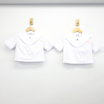 【中古】山口県 長府中学校 女子制服 3点 (セーラー服・スカート) sf102500