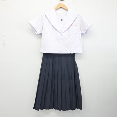 【中古】山口県 長府中学校 女子制服 3点 (セーラー服・スカート) sf102501