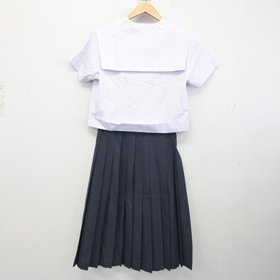 【中古】山口県 長府中学校 女子制服 3点 (セーラー服・スカート) sf102501