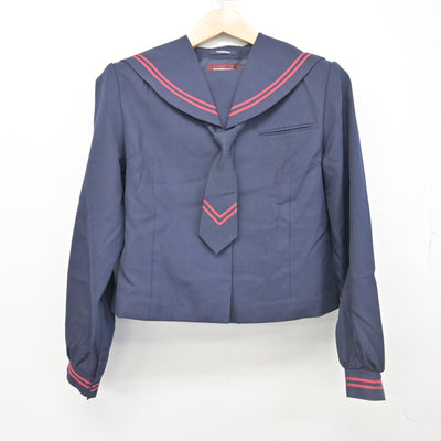 【中古】千葉県 八重原中学校 女子制服 3点 (セーラー服・スカート) sf102506