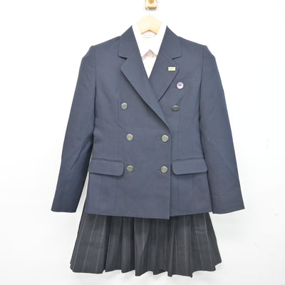 【中古】埼玉県 久喜高等学校 女子制服 3点 (ブレザー・シャツ・スカート) sf102512
