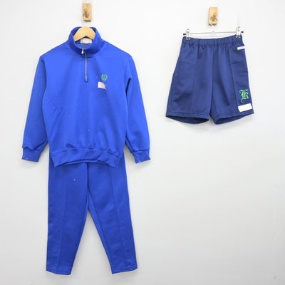 【中古】埼玉県 久喜高等学校 女子制服 3点 (ジャージ 上・体操服 下・ジャージ 下) sf102515