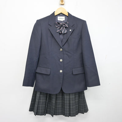 【中古】東京都 緑野中学校 女子制服 4点 (ブレザー・スカート) sf102524