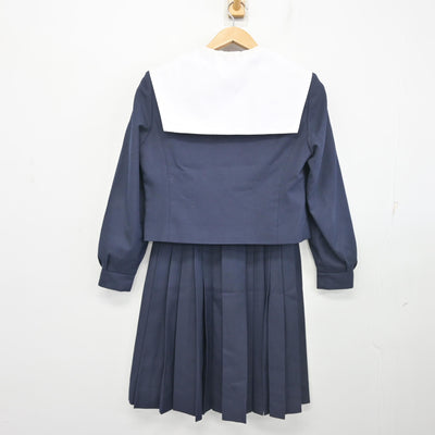 【中古】愛知県 牧の池中学校 女子制服 3点 (セーラー服・スカート) sf102530