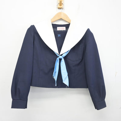 【中古】愛知県 牧の池中学校 女子制服 3点 (セーラー服・スカート) sf102530