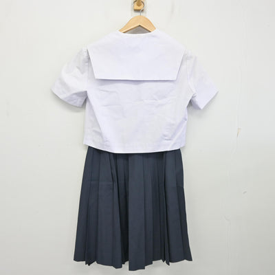 【中古】愛知県 牧の池中学校 女子制服 2点 (セーラー服・スカート) sf102531