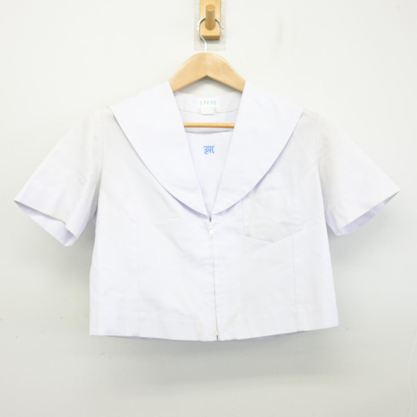 【中古】愛知県 牧の池中学校 女子制服 2点 (セーラー服・スカート) sf102531