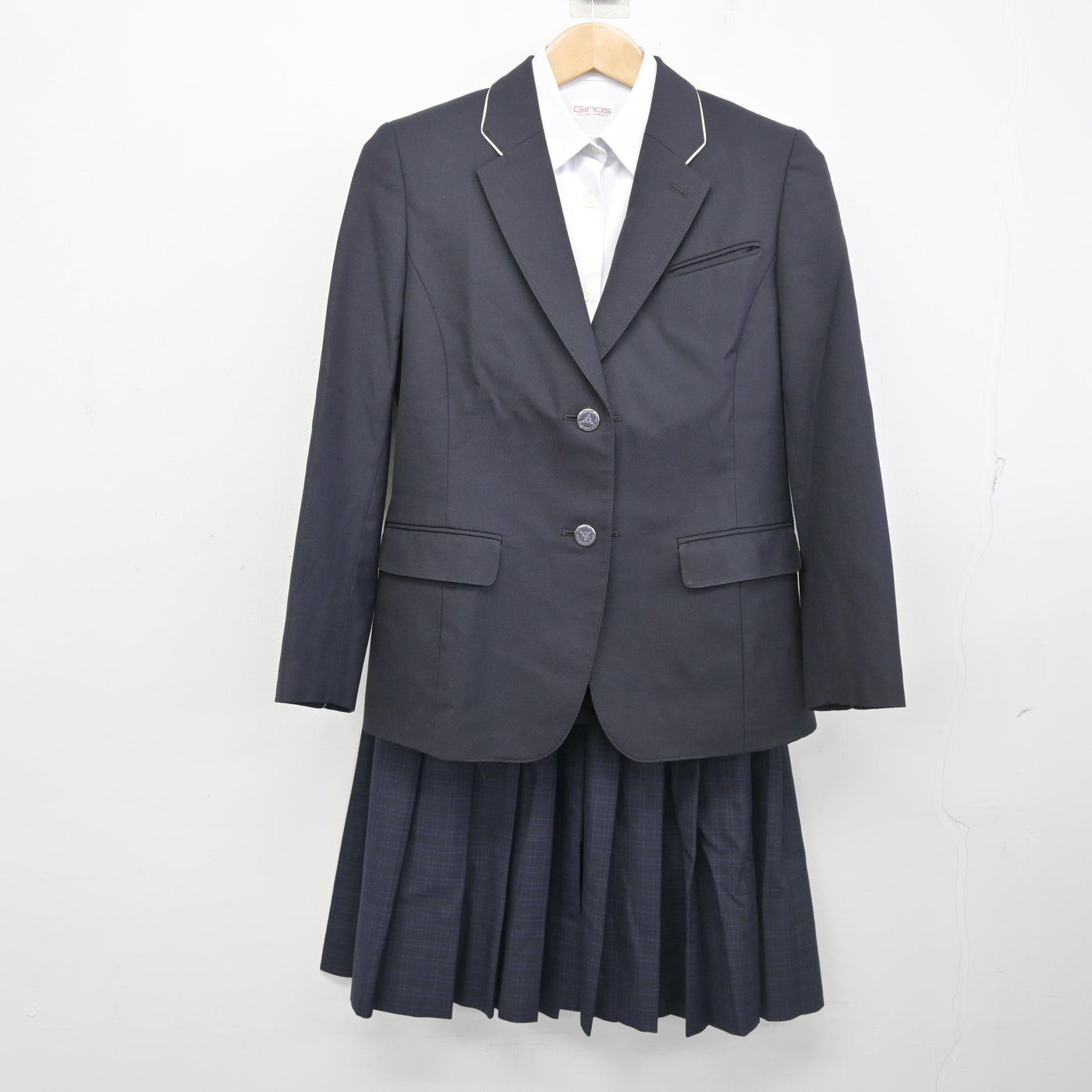 【中古】福岡県 福岡市立城南中学校 女子制服 3点 (ブレザー・シャツ・スカート) sf102532