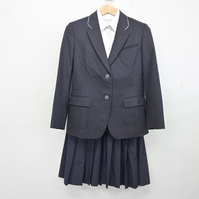 【中古】福岡県 福岡市立城南中学校 女子制服 3点 (ブレザー・シャツ・スカート) sf102532