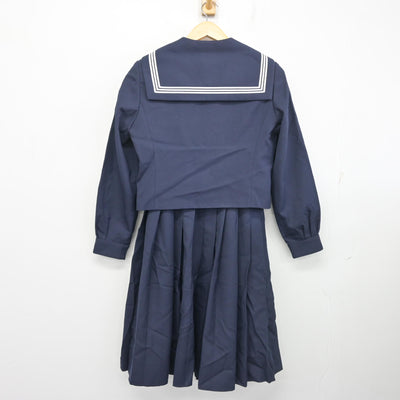 【中古】青森県 古川中学校 女子制服 3点 (セーラー服・ジャンパースカート) sf102535