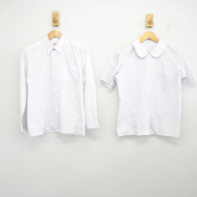 【中古】青森県 古川中学校 女子制服 2点 (シャツ・ブラウス) sf102536